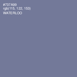 #737A99 - Waterloo  Color Image
